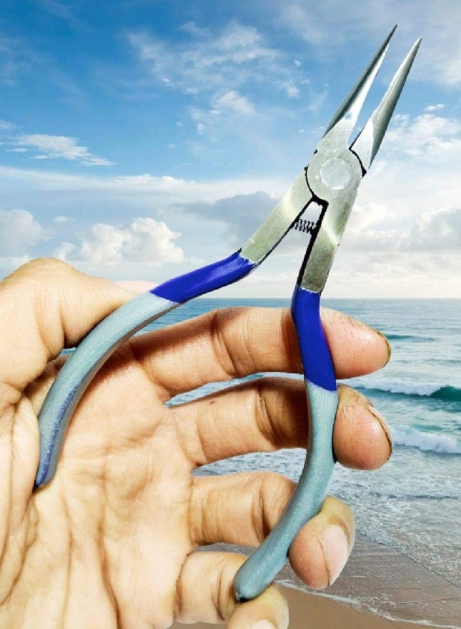 Pilerman Paradise Tools (India) Mini Super Long, Round Nose Bending Plier For Jewelry Making, Repairing (Mn&Mrn-Mini) - Blue - Image 4